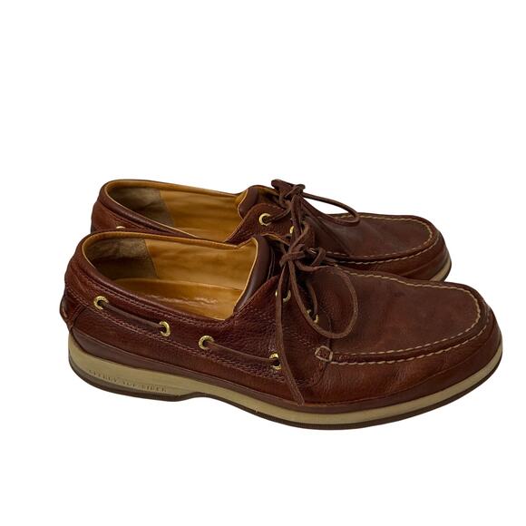 Sperry Top Sider Gold Cup ASV Boat Shoes Mens Size 11 Brown Leather Slip On main image 13